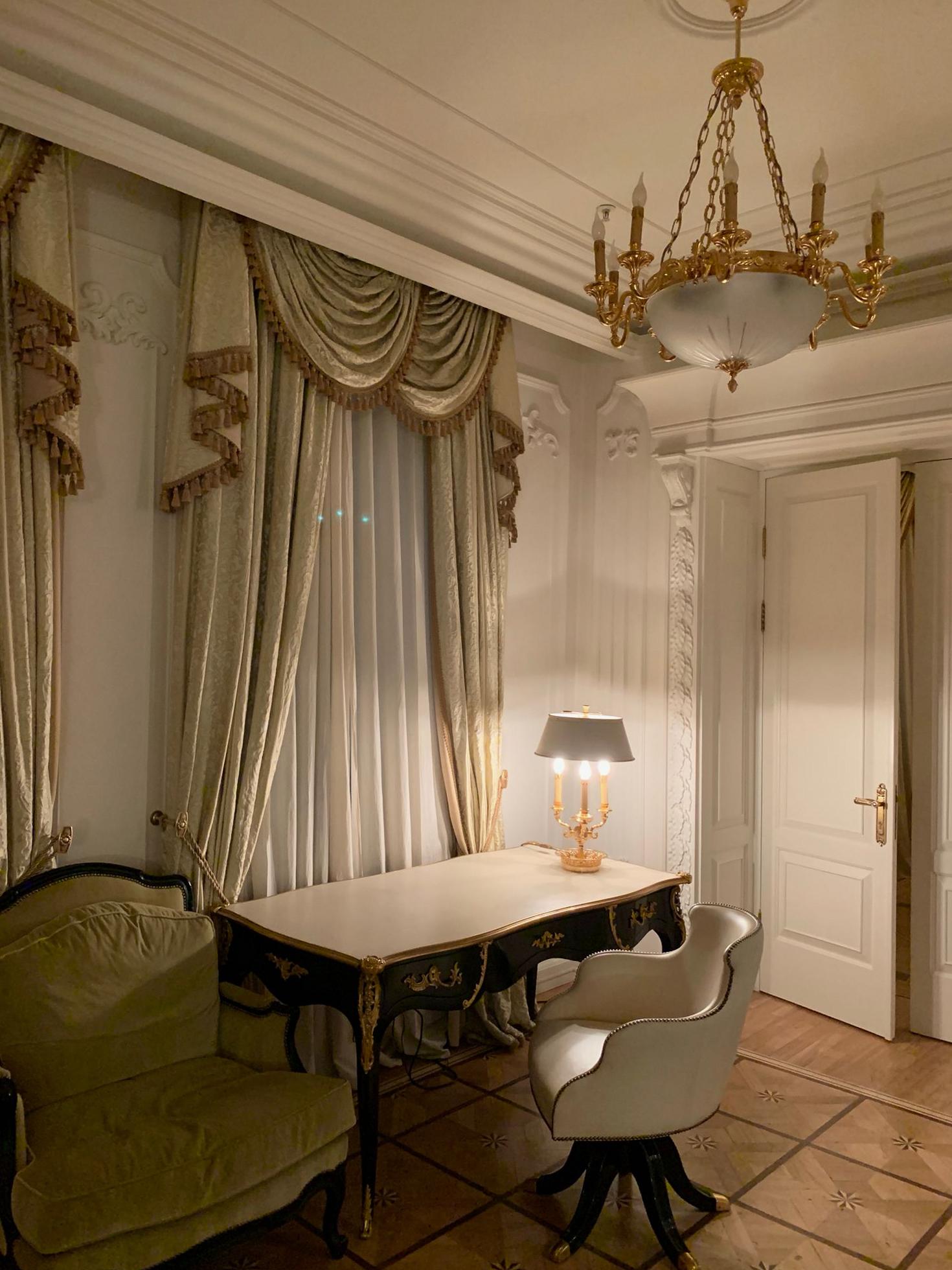 Luxurious hotel suite interior