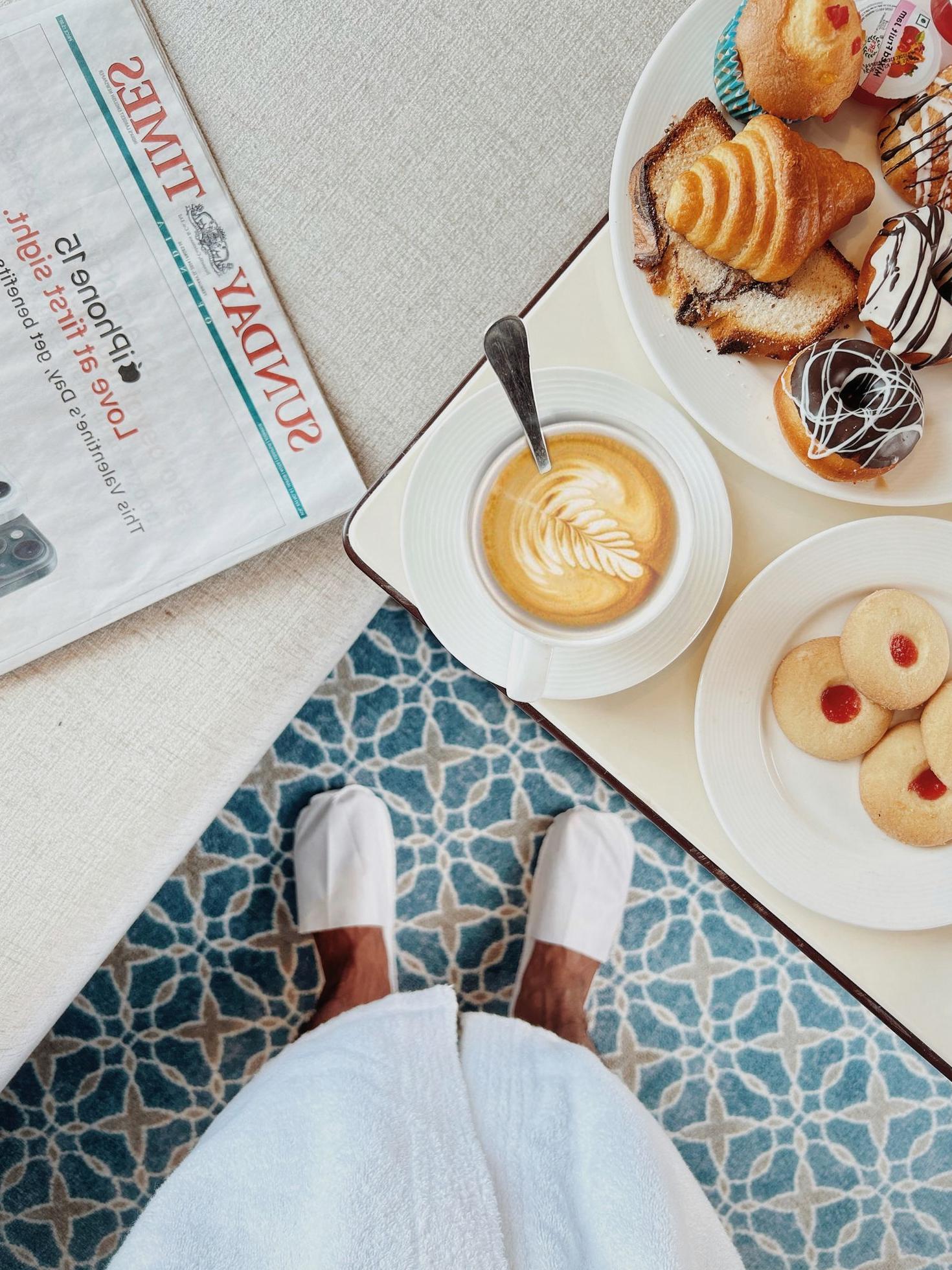 In-room breakfast service